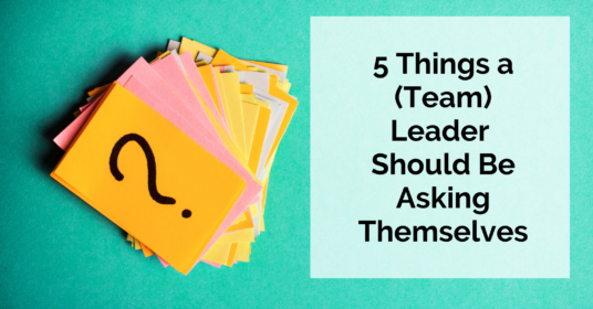 5 Things a (Team) Leader Should Be Asking Themselves